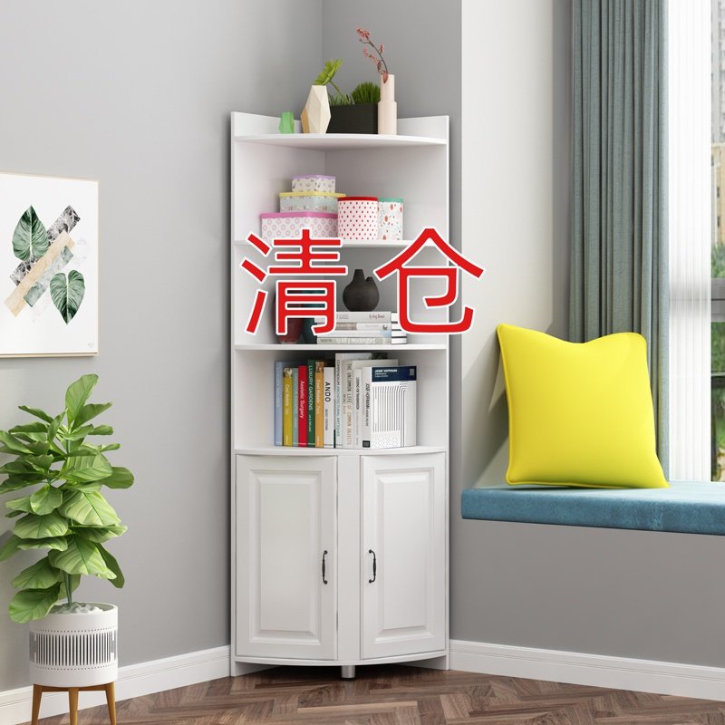 摆设墙角转角直角角落柜子物架收纳卧室扇形角柜