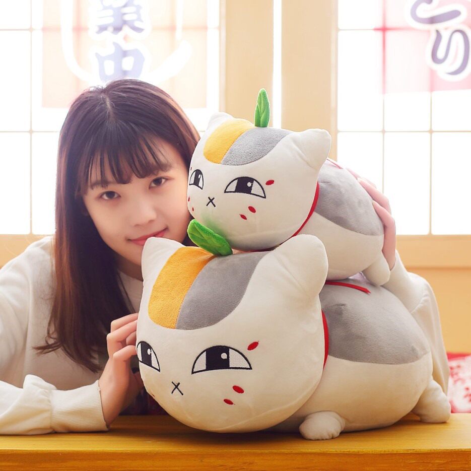 娘口三三夏目友人帐老师毛绒玩具摇铃猫咪公仔玩偶女孩毛绒布艺类玩具
