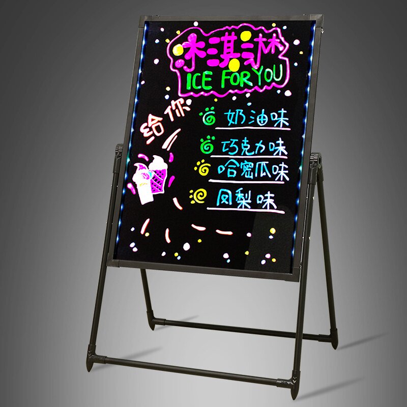展示开店菜单宣传吧水告牌户外擦写新款尺寸荧光板