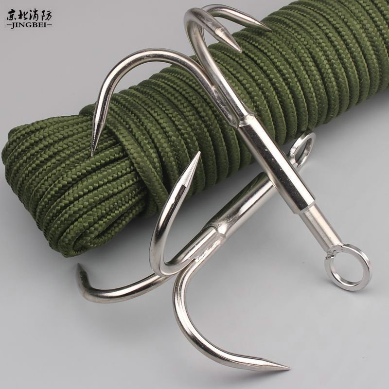 登山爪钢攀岩求生钩加飞虎四角大号钩爪吊钩