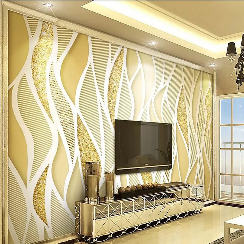 3d现代8d壁纸立体墙布背景墙背景5d几何定制壁画