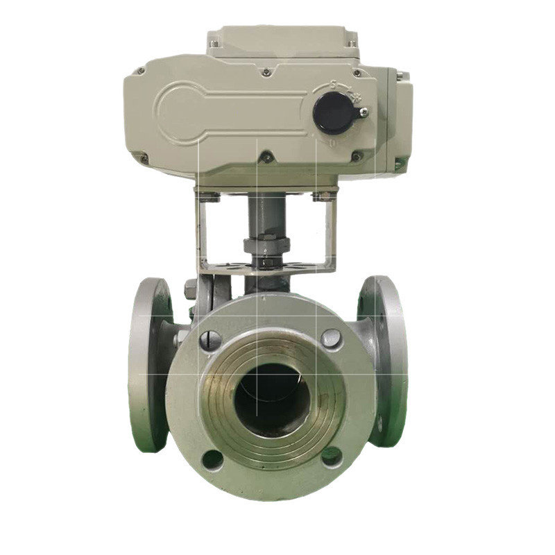 三通粉尘q944换向汽水蒸汽dn80球阀切断分流球阀