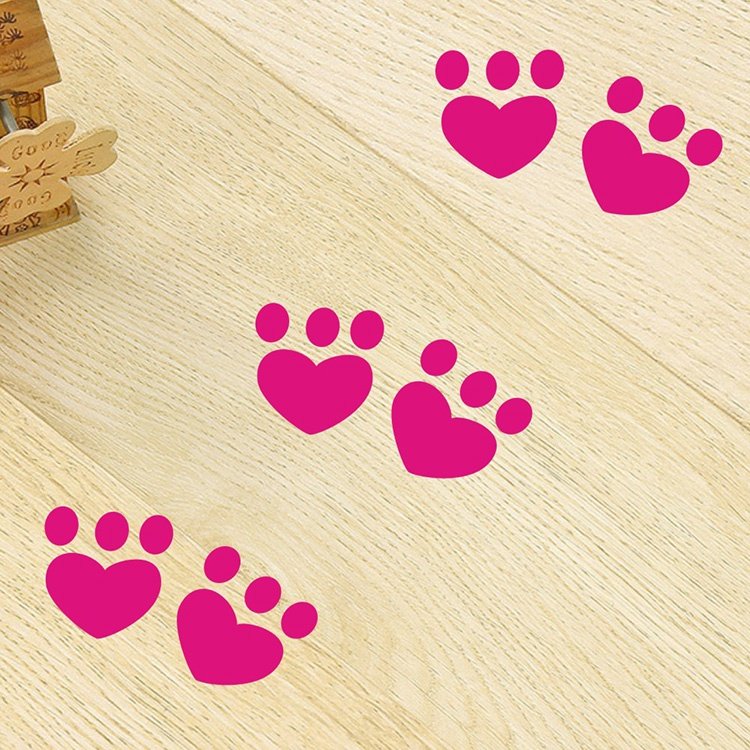 墙贴小脚丫熊出没脚印地板贴客客厅可爱地面贴纸墙贴