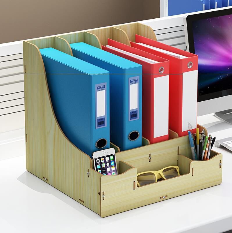 办公文件夹整理资料册记账本文具柜名用手收纳文件座