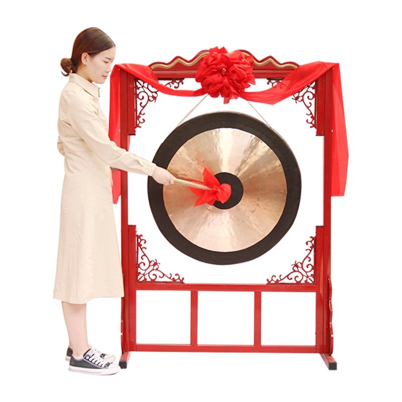 工具实锣仿古金鼓锣响开道架开开业人气庆典开道锣