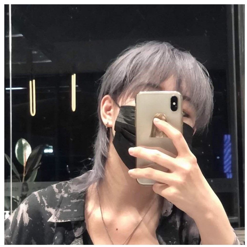 狼尾鱼头假发男生2020年时尚新款套头韩版帅气整顶假发