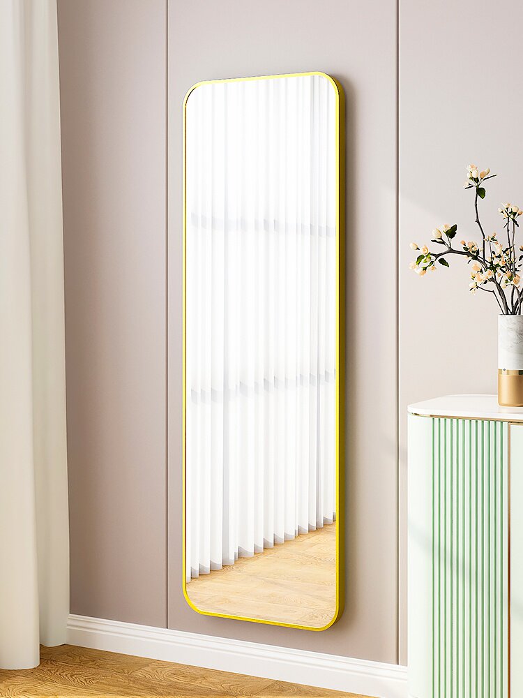 穿衣全身镜子落地贴墙自粘挂墙壁挂家用小型穿衣镜