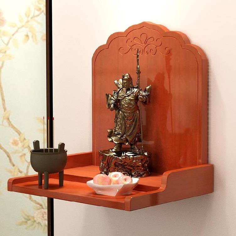 佛龛供台家用简约现代简易壁挂木质木雕祭台佛柜