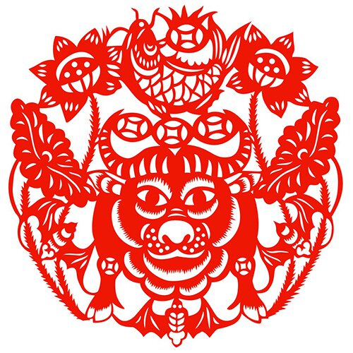 牛年剪纸12生肖牛窗花2021新年春节年画玻璃贴纸喜字不干胶防水贴