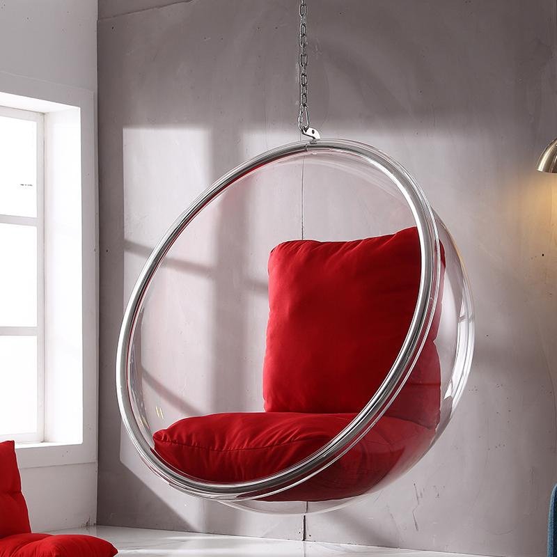 吊篮吊椅户外网红泡泡玻璃透明抖音太空亚克力休闲椅