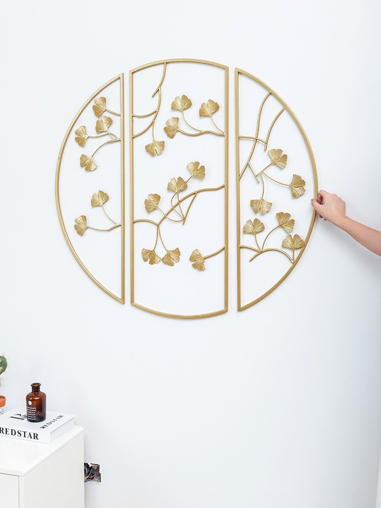 新中式背景墙墙上壁饰铁艺欧式挂饰挂件沙发客厅壁饰