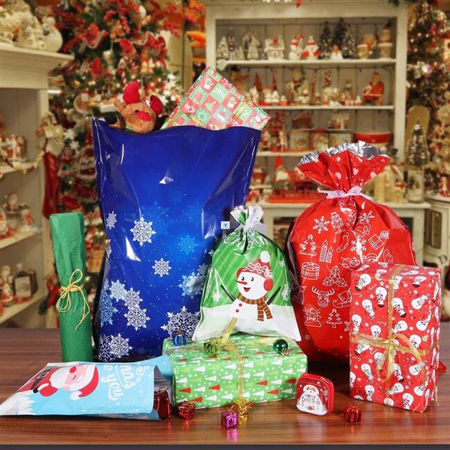 30pcschristmasgiftbagscolorfulassorteduniquegoodie