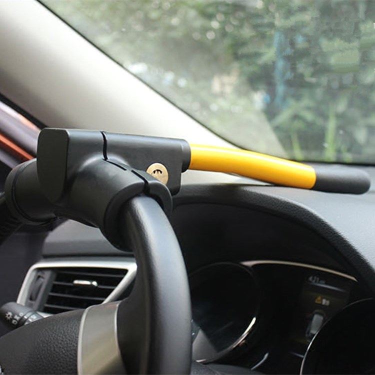 方向盘防盗高档车锁车头汽车月牙专用锁防龙头方向盘锁