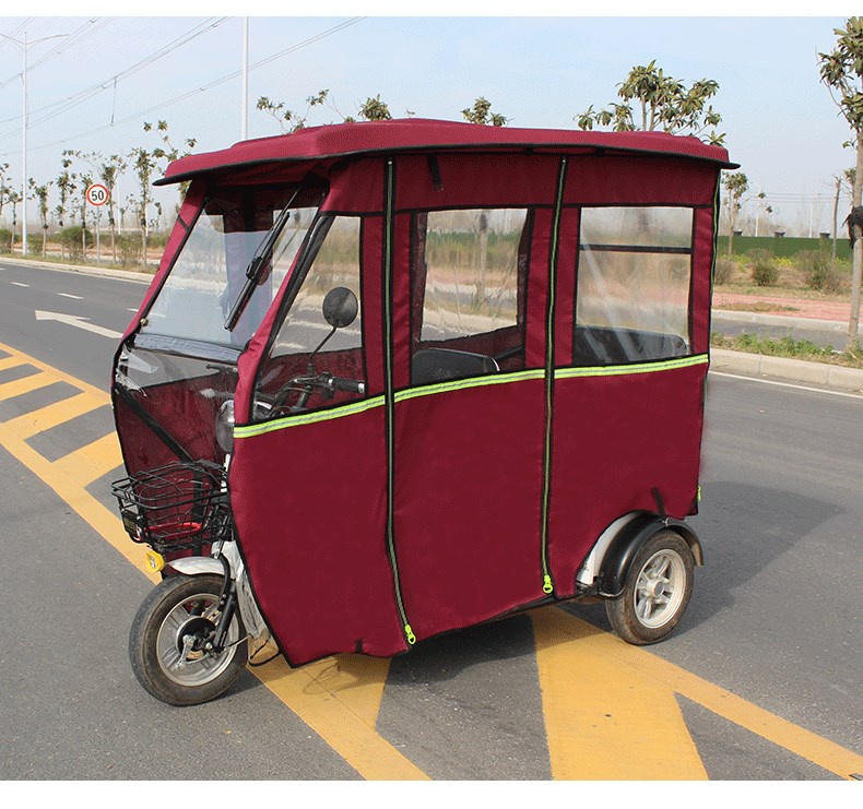 三轮车电瓶车雨棚电动小型新款车棚透明棚子车篷遮阳篷