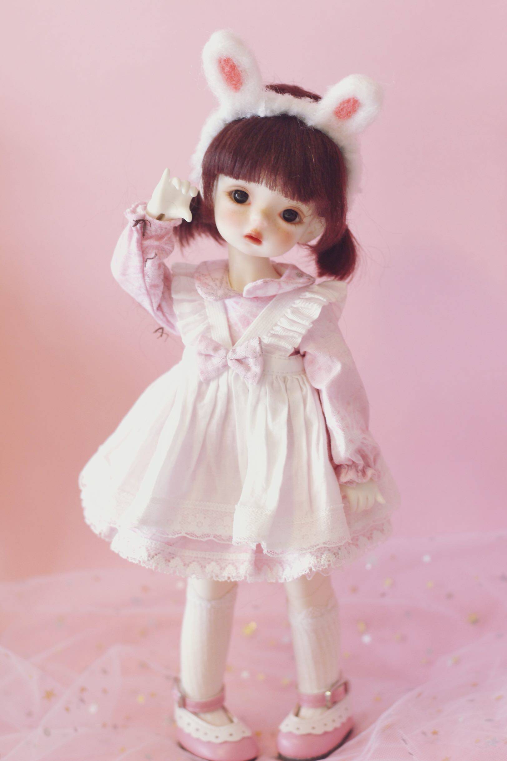 68包男女娃娃1520cm玩偶百搭花边皮鞋公主bjdbjd娃娃