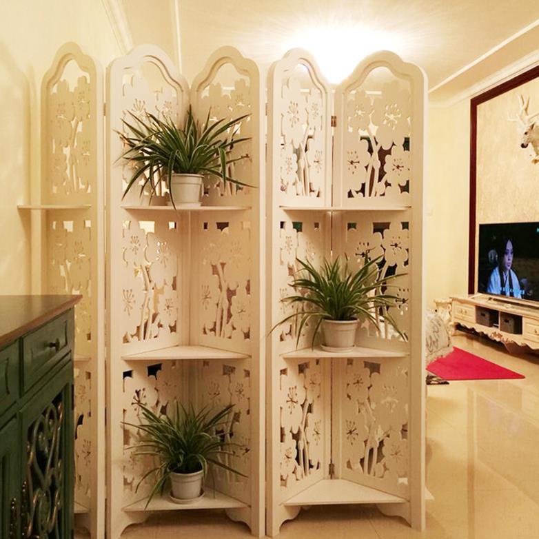 隔断租房屏风店面花架子客厅装饰欧式落地美容院折屏