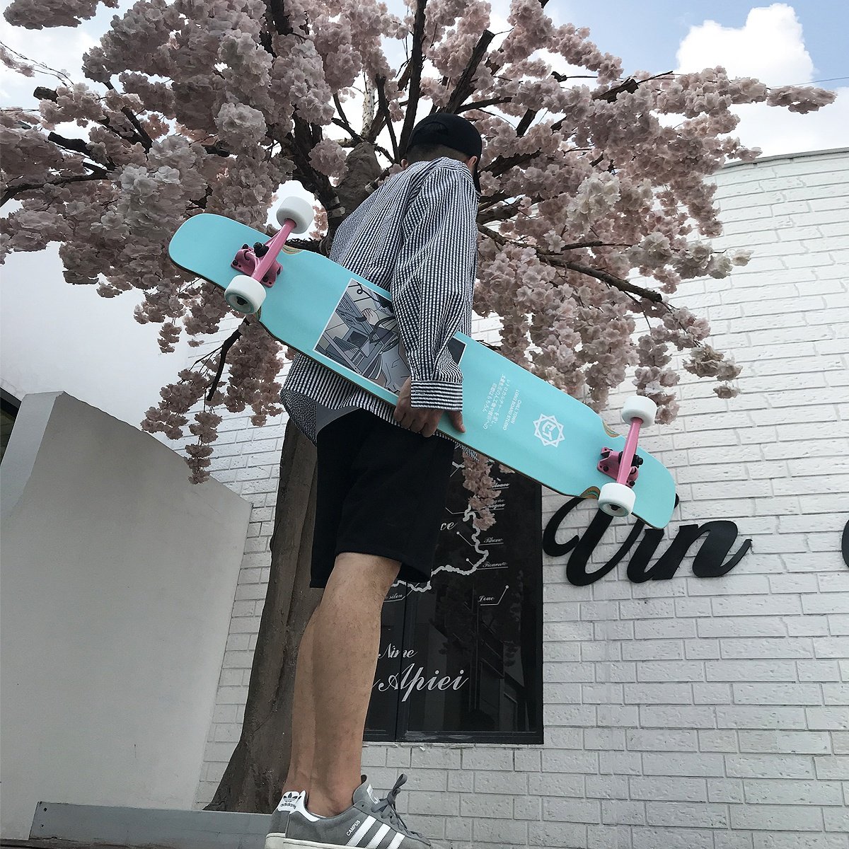 chilltown焦糖长板专业板舞板男女生初学者刷街代步滑板