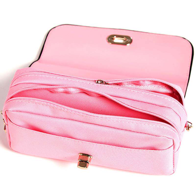 大容量笔袋女款学生文具盒铅笔收纳甜心女孩粉红笔袋