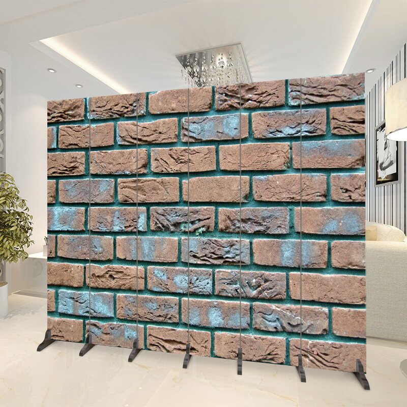 屏风隔断砖墙背景墙客厅房间小户户型办公室装饰折屏