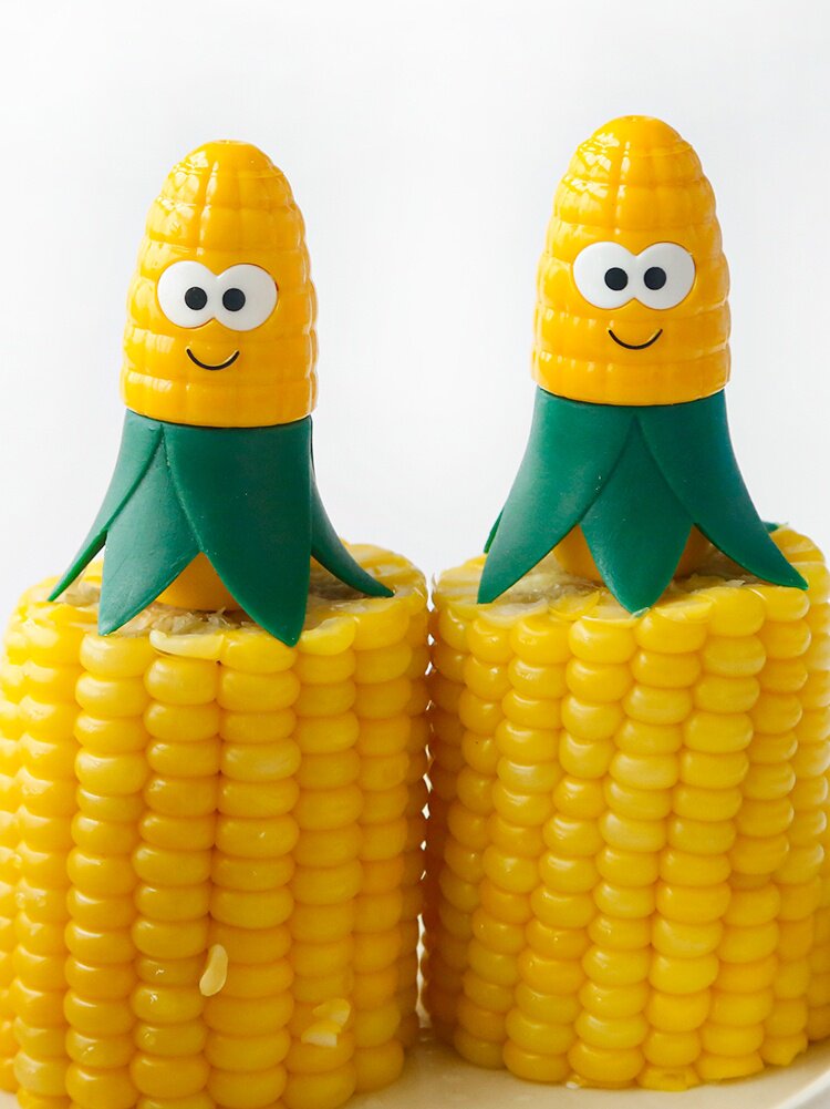 玉米叉子不怕烫手加拿大joie隔热创意卡通水果水果叉