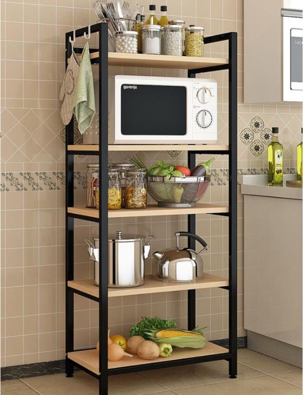 层架厨房置物架锅架多层特色精美简美搁架家庭中厨房置物架