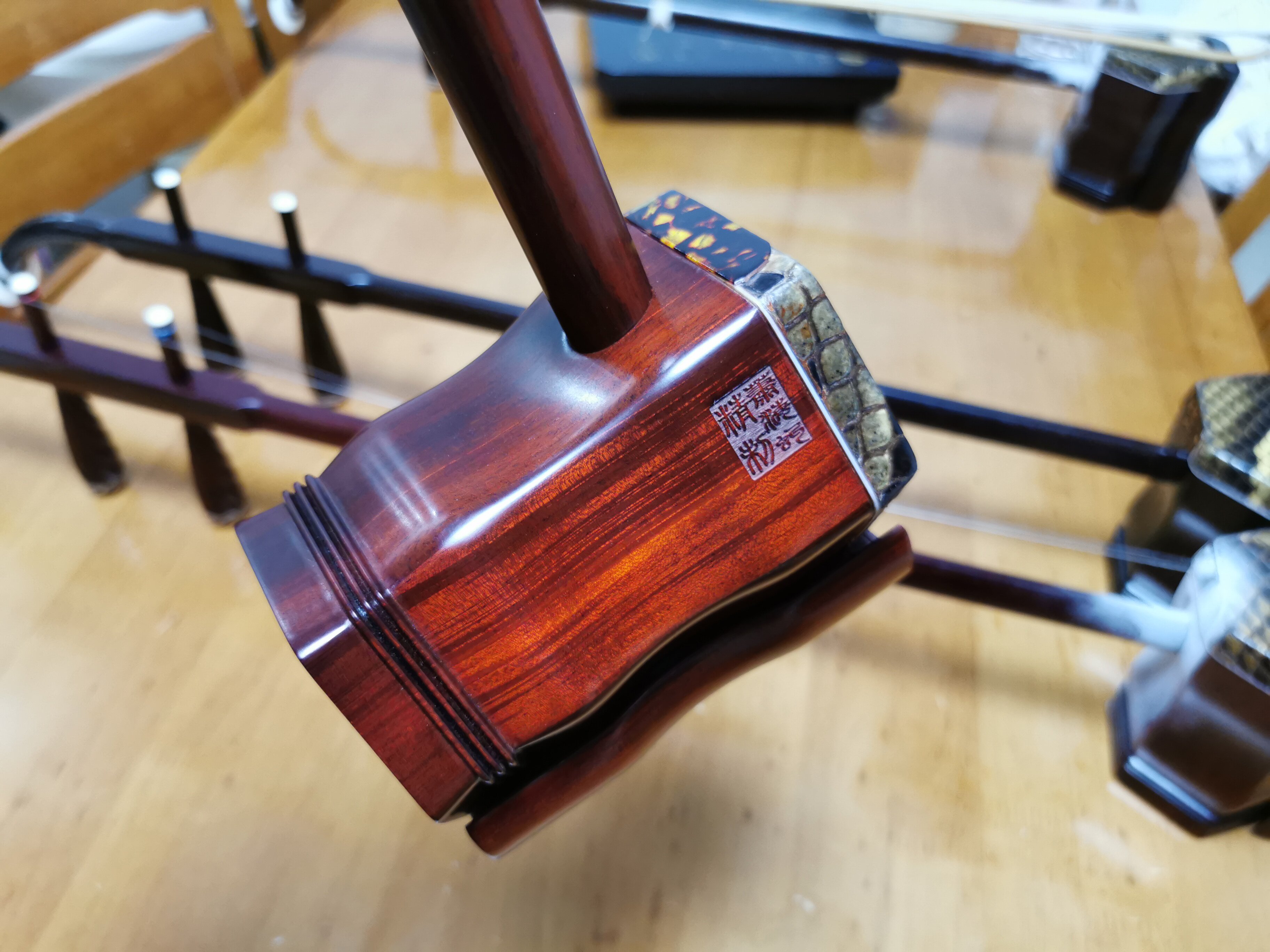 科特迪瓦紫檀臻品收藏二胡肖海虬精制名师高档胡琴二胡