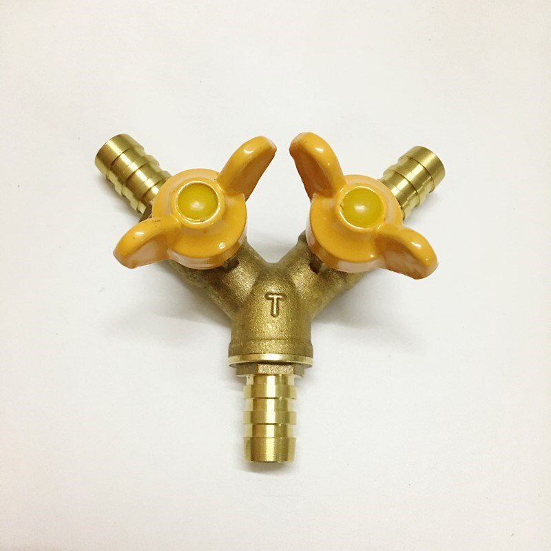 头带气管液化气煤气阀门一分二头燃气开关三通球阀
