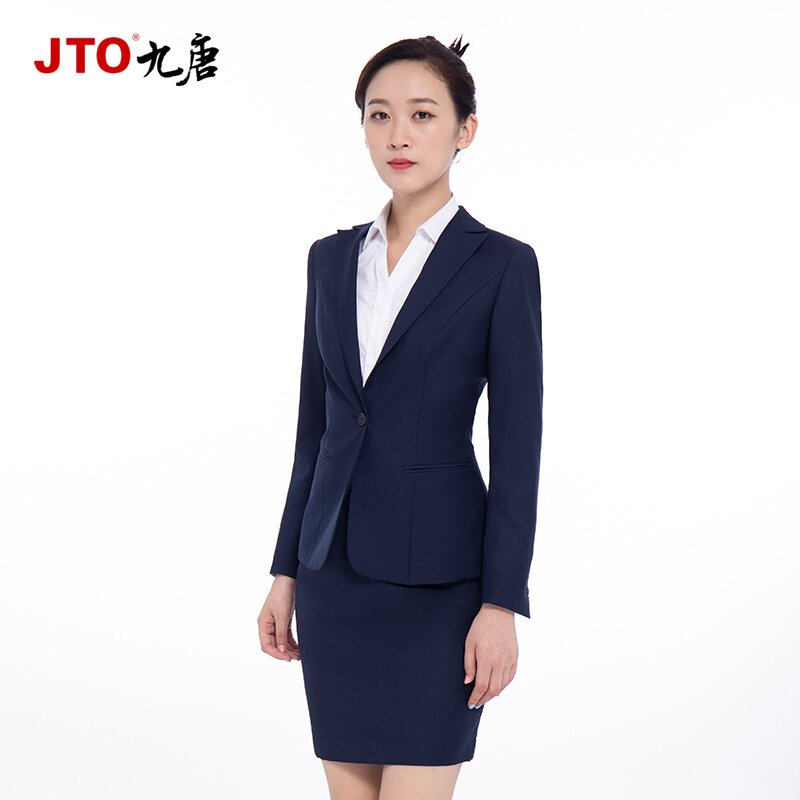 九唐服饰西服工装汽车销售女士秋冬职业西装外套生理裤