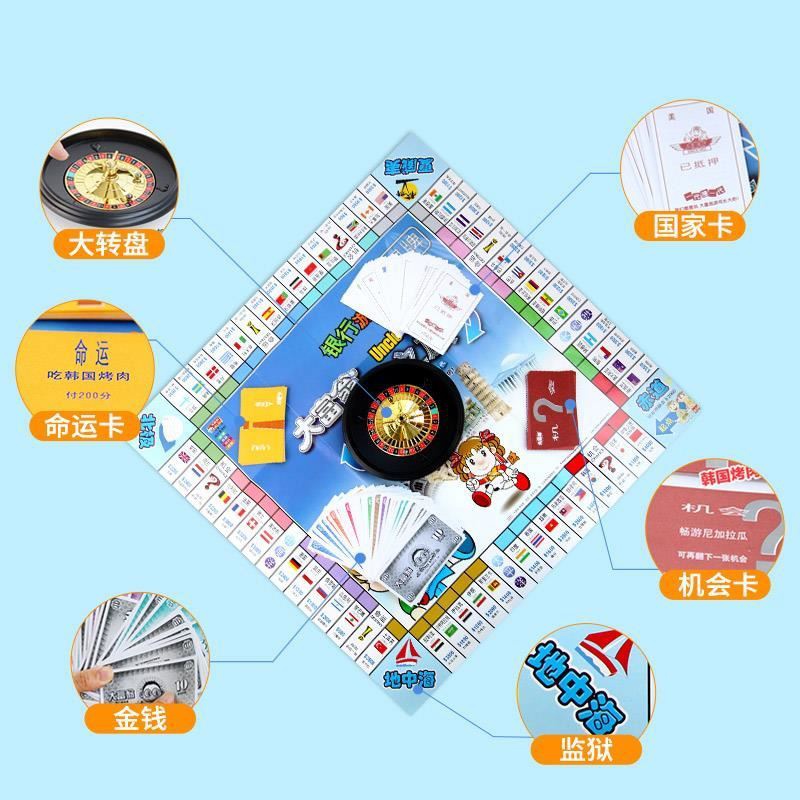 恋爱大富翁超大经典强手大型聚会机大亨桌游卡牌强手棋