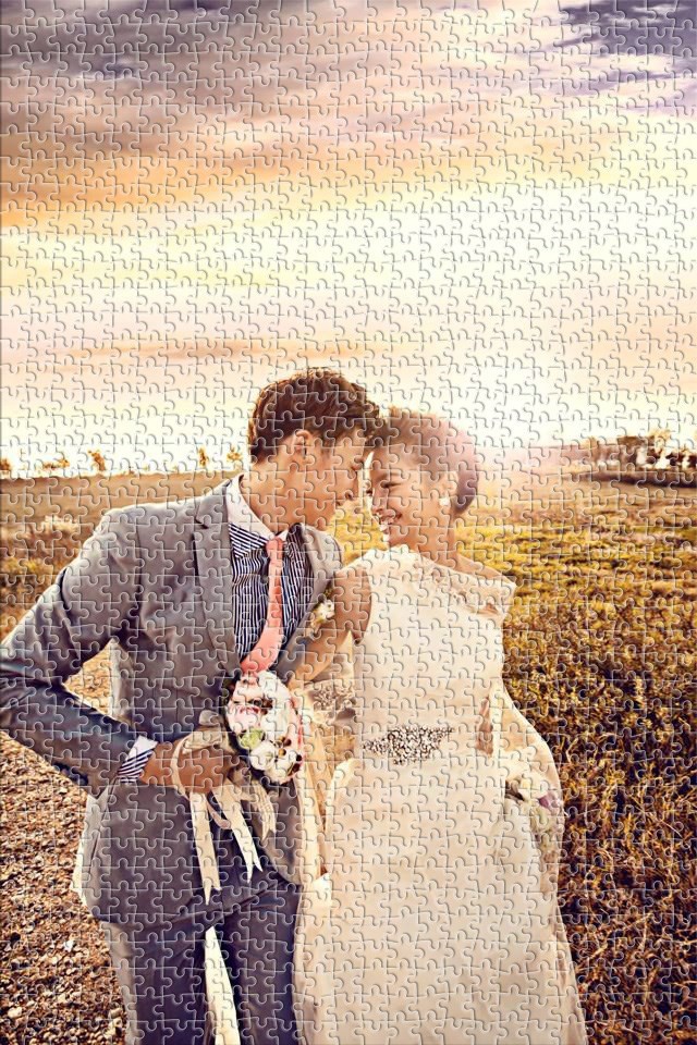 照片拼图定制10000片平图订制铆钉订做情人节情侣拼图