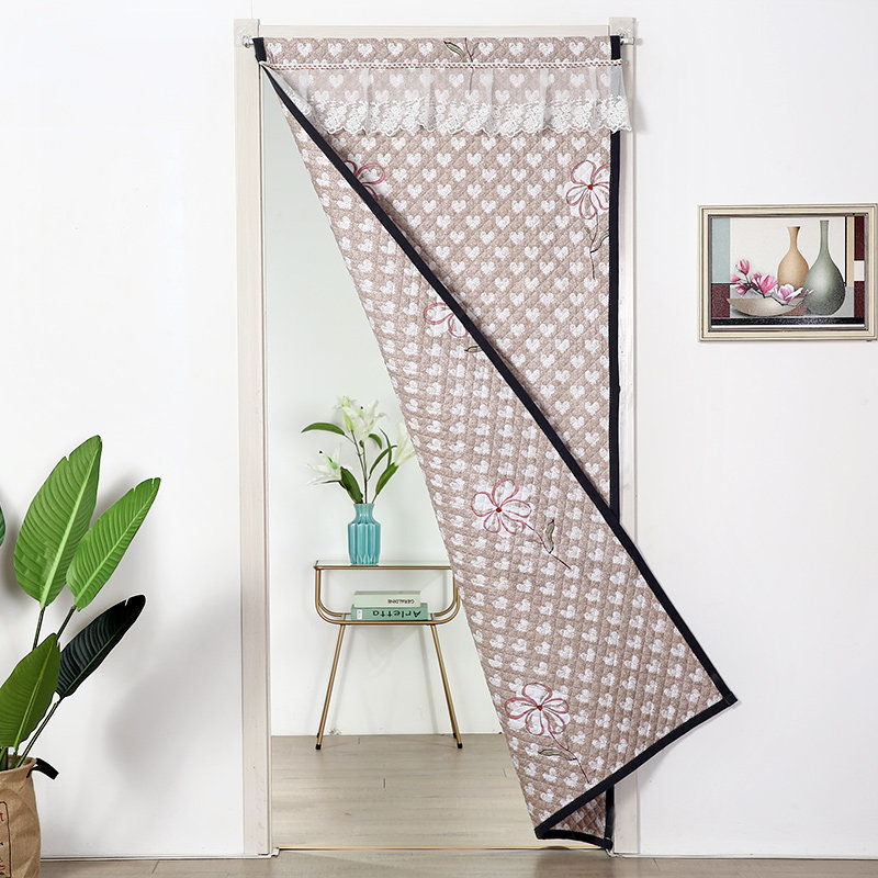 门帘冬季保暖挡风家用双开农村平房普通通棉门帘