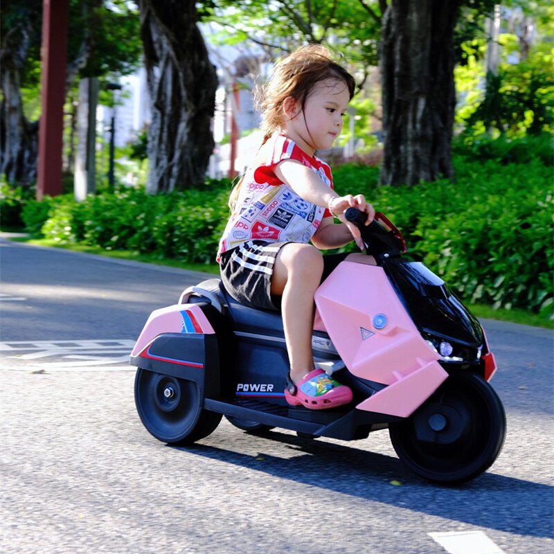 儿童电动摩托车男女小孩小孩宝宝宝可坐人三轮车充电儿童电动车
