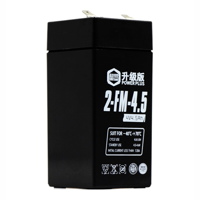 超威电子秤电池专用台称4伏蓄电池4v4ah20h童车6v4电瓶锂电池