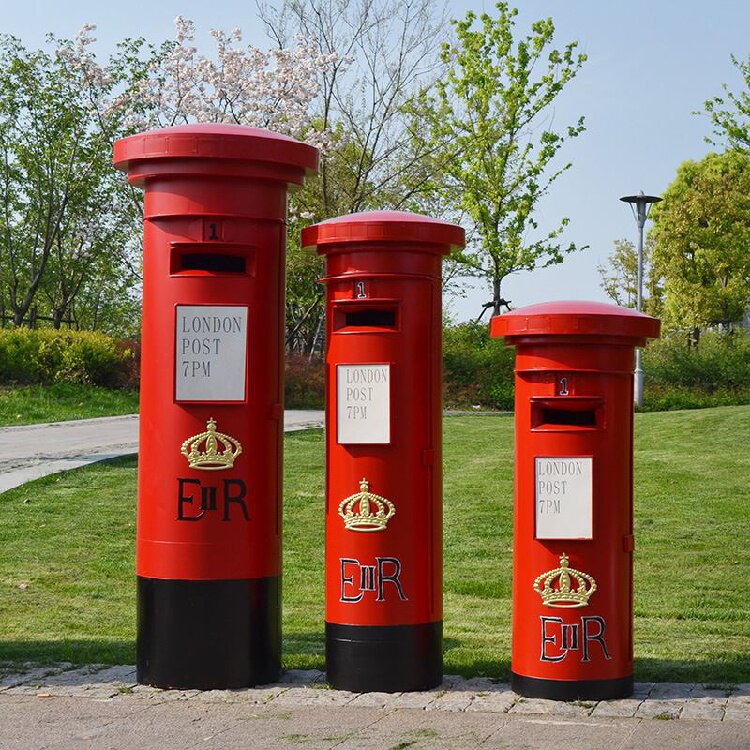 道具落地室外信件门口家用邮筒复古古欧美式邮筒