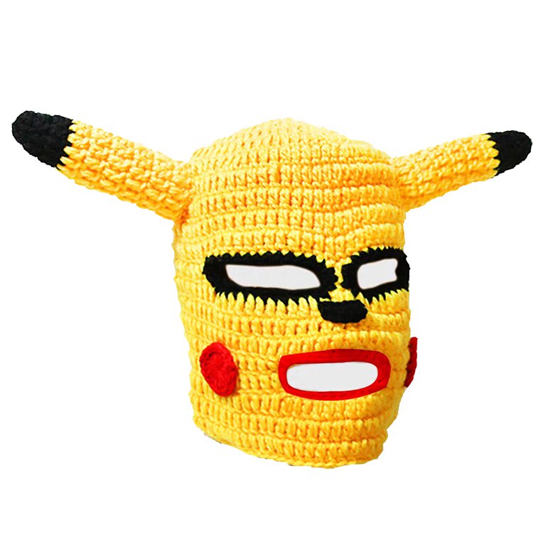 萌萌精选皮卡丘头套帽子面罩沙雕搞怪搞笑csgo帽子