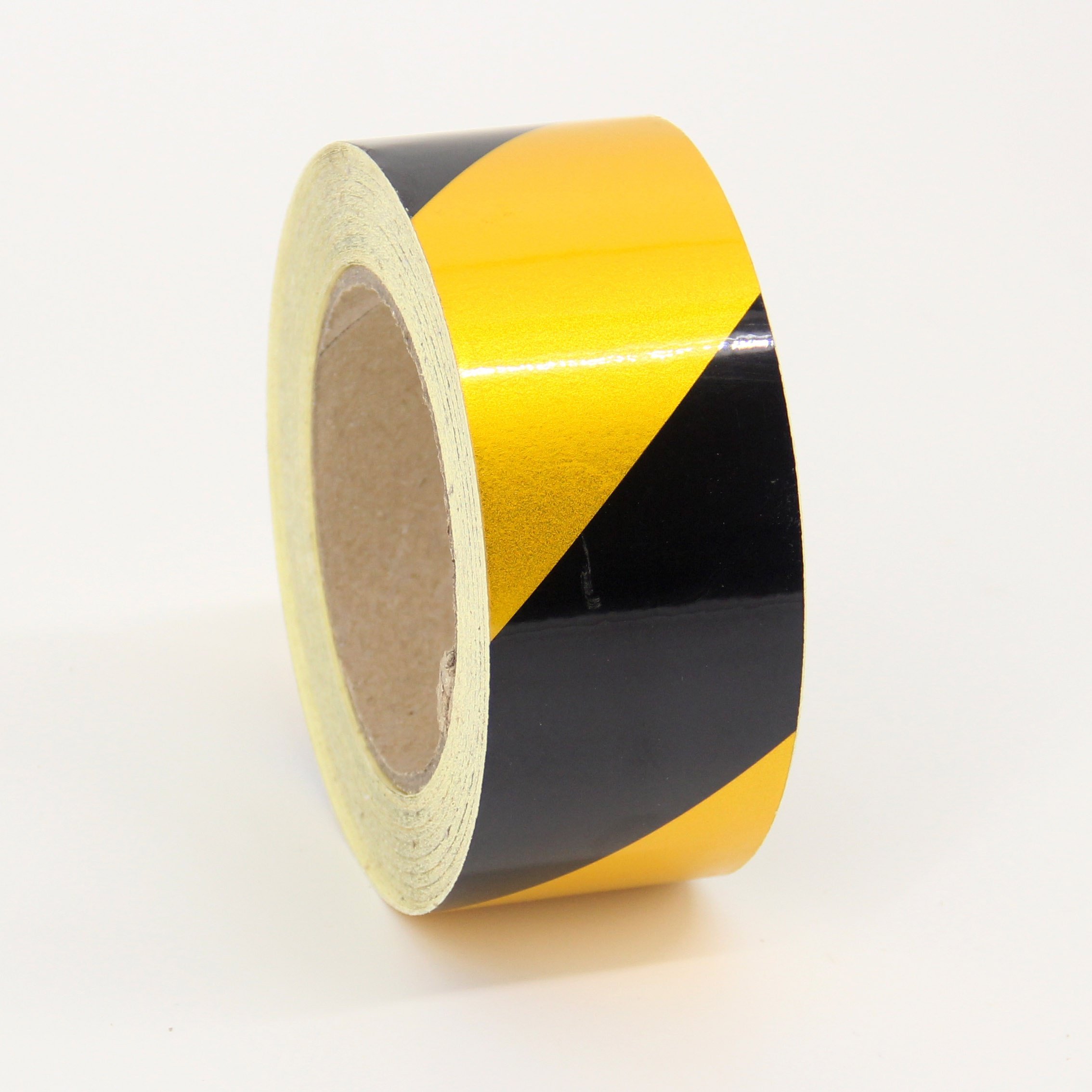 10cm红白红黄斜纹汽车反光电瓶摩托警示胶带反光带