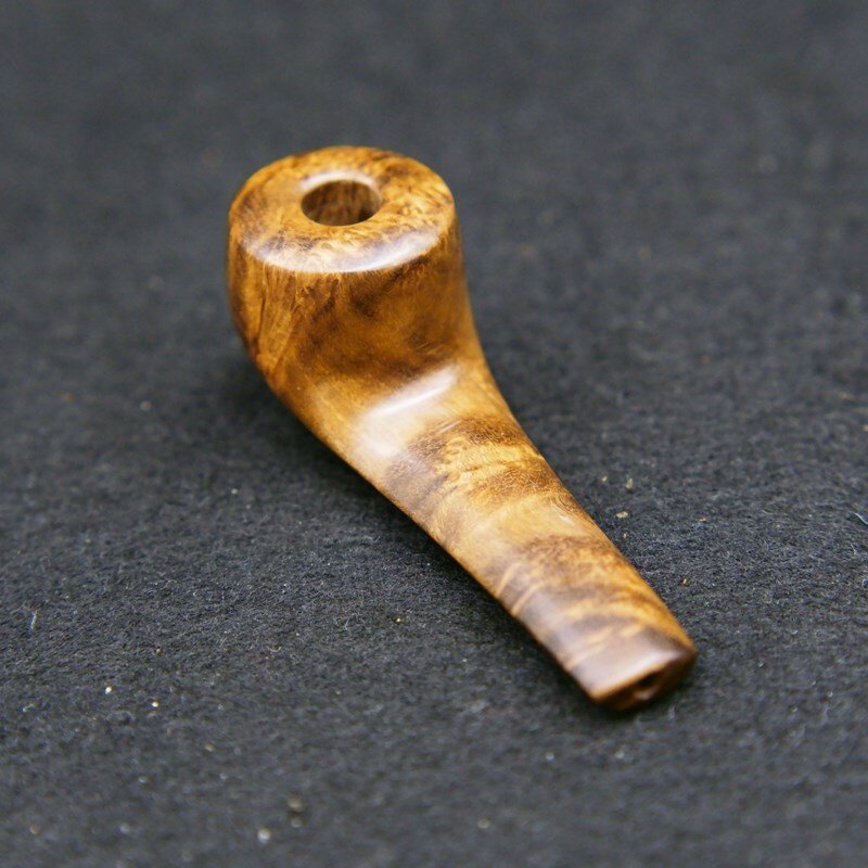 超小麻梨疙瘩实木木香烟斗弯式烟嘴便携手工烟嘴