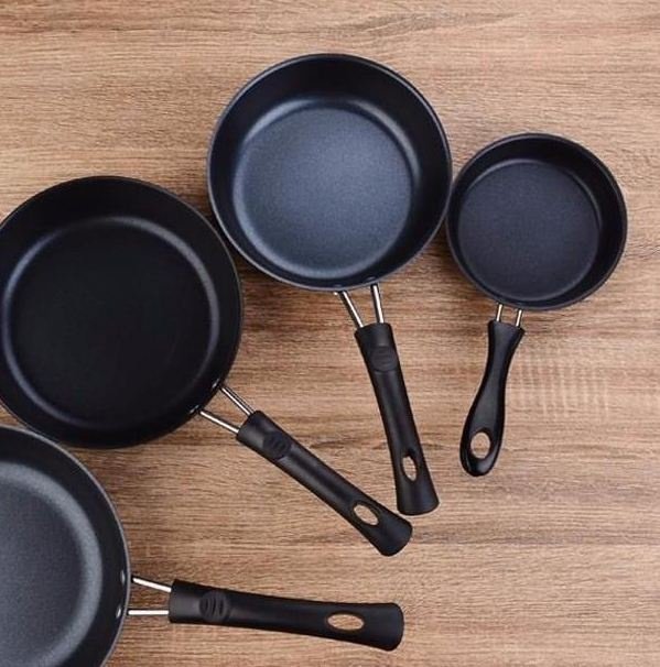 加热日式16寸粘锅12cm儿童煎锅不盘平底锅迷你煎锅