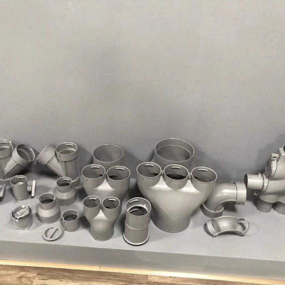 三通斜变16075变新新风系统配件转转pe三通