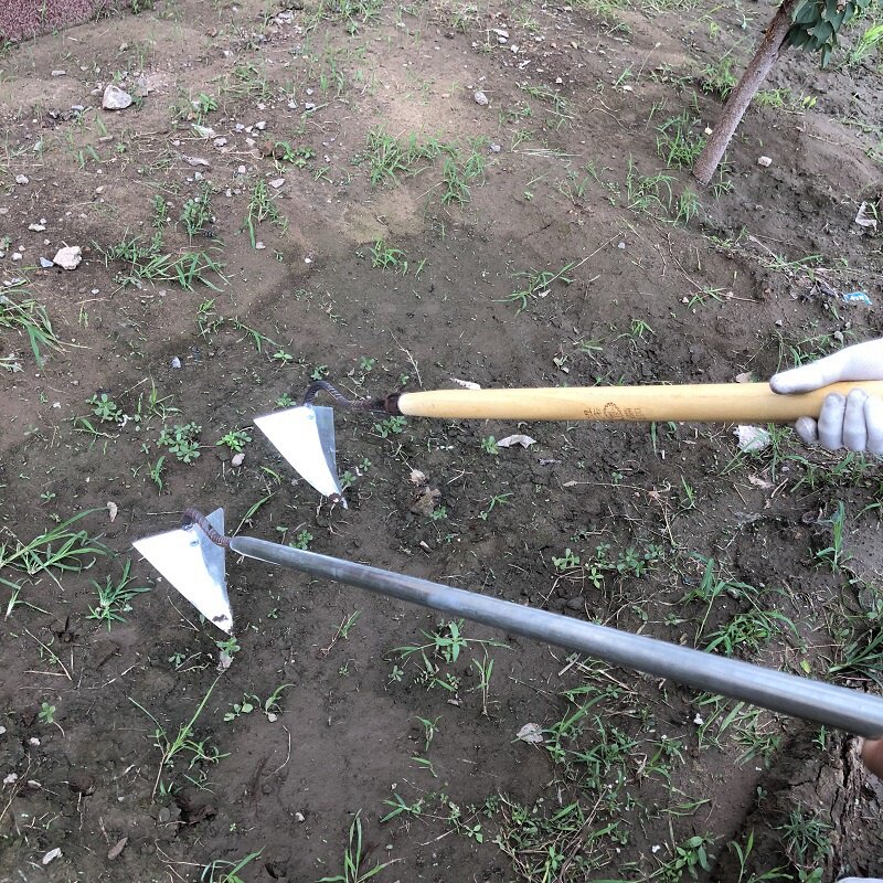 松土双嘴挖沟开沟尖头锄铲镐头开荒垄垄锄头锄头