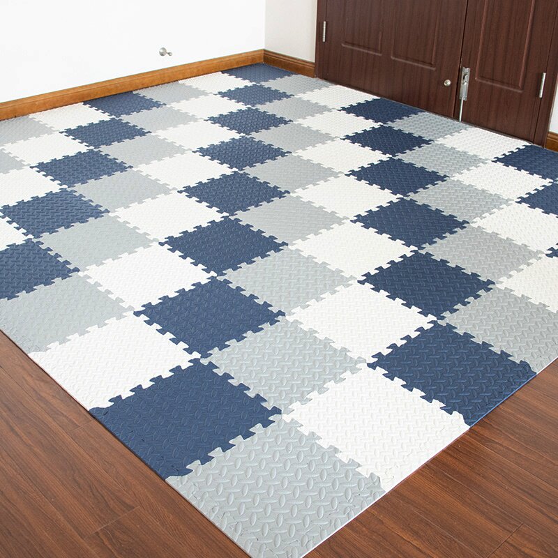 超薄泡沫地垫拼接卧室铺地板泡沫垫色家30x30黑小海绵地毯方块用