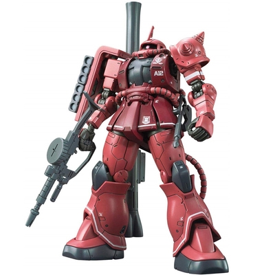 hggto024夏亚专用扎古红色彗星红扎古2拼装模型