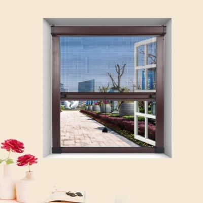 纱窗蚊子窗纱易装宿舍网贴密抽拉上下拉塑钢窗纱窗