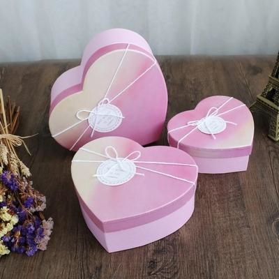 创意装号盒子东西情人节小号纸盒漂亮心形心的礼品盒