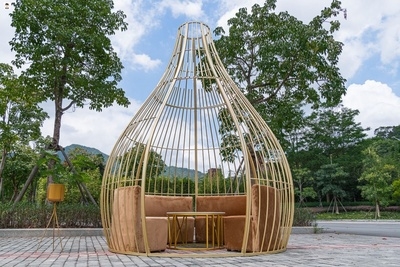 欧式景观别墅花园装饰用铁艺鸟笼休闲鸟笼