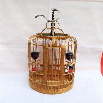 精品不锈钢折叠画眉鸟竹节葫芦贵州凯里鸟笼配件鸟笼