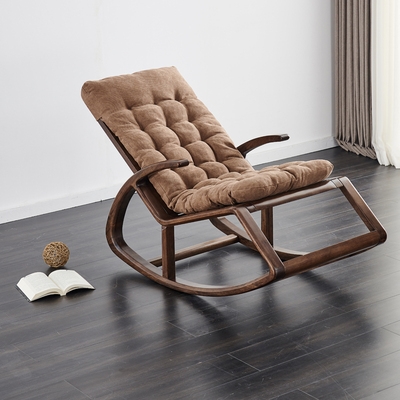 胡桃木大人逍遥午睡老人躺椅懒人休闲阳台家用摇椅