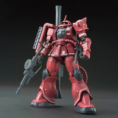 hggto024夏亚专用扎古红色彗星红扎古2拼装模型