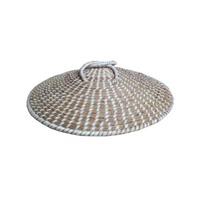 锅盖柴锅大锅手工编织草盖编蒸家用蒸锅草编锅盖