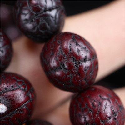 凤眼藏传朱砂尼泊尔菩提佛珠念珠藏式手工镶嵌其他